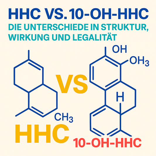 HHC vs. 10-OH-HHC – die Unterschiede in Struktur, Wirkung und Legalität