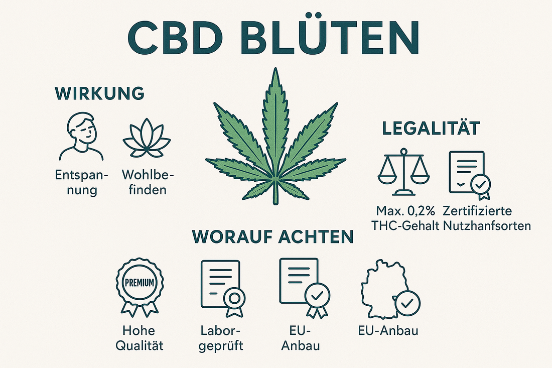 CBD Blüten – Wirkung, Legalität und worauf du achten solltest